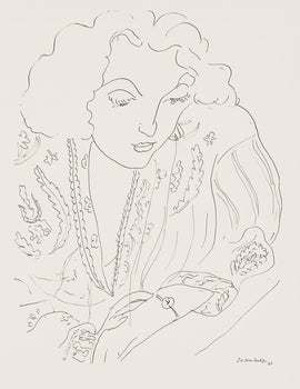 Henri Matisse, Srie I, Var. 14 (Duthuit 9), Henri Matisse, Dessins, Thmes Et Variations, Lithograph