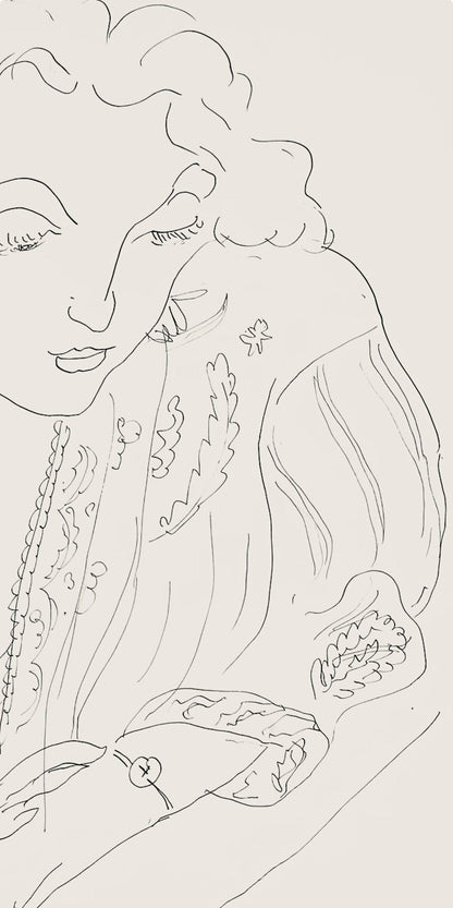Henri Matisse, Srie I, Var. 14 (Duthuit 9), Henri Matisse, Dessins, Thmes Et Variations, Lithograph