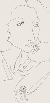 Henri Matisse, Srie I, Var. 15 (Duthuit 9), Henri Matisse, Dessins, Thmes Et Variations, Lithograph