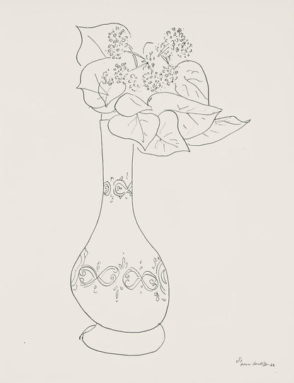 Henri Matisse, Srie J, Var. 1 (Duthuit 9), Henri Matisse, Dessins, Thmes Et Variations, Lithograph