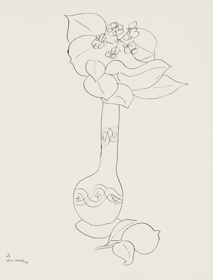 Henri Matisse, Srie J, Var. 2 (Duthuit 9), Henri Matisse, Dessins, Thmes Et Variations, Lithograph