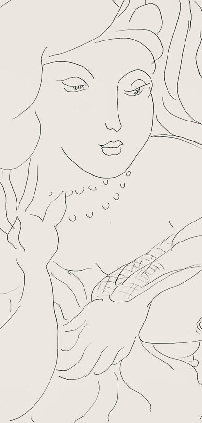 Henri Matisse, Srie K, Var. 3 (Duthuit 9), Henri Matisse, Dessins, Thmes Et Variations, Lithograph