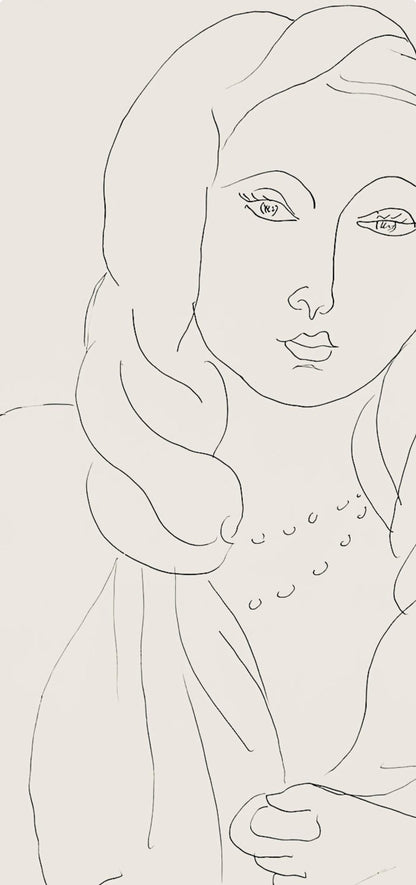 Henri Matisse, Srie K, Var. 2 (Duthuit 9), Henri Matisse, Dessins, Thmes Et Variations, Lithograph