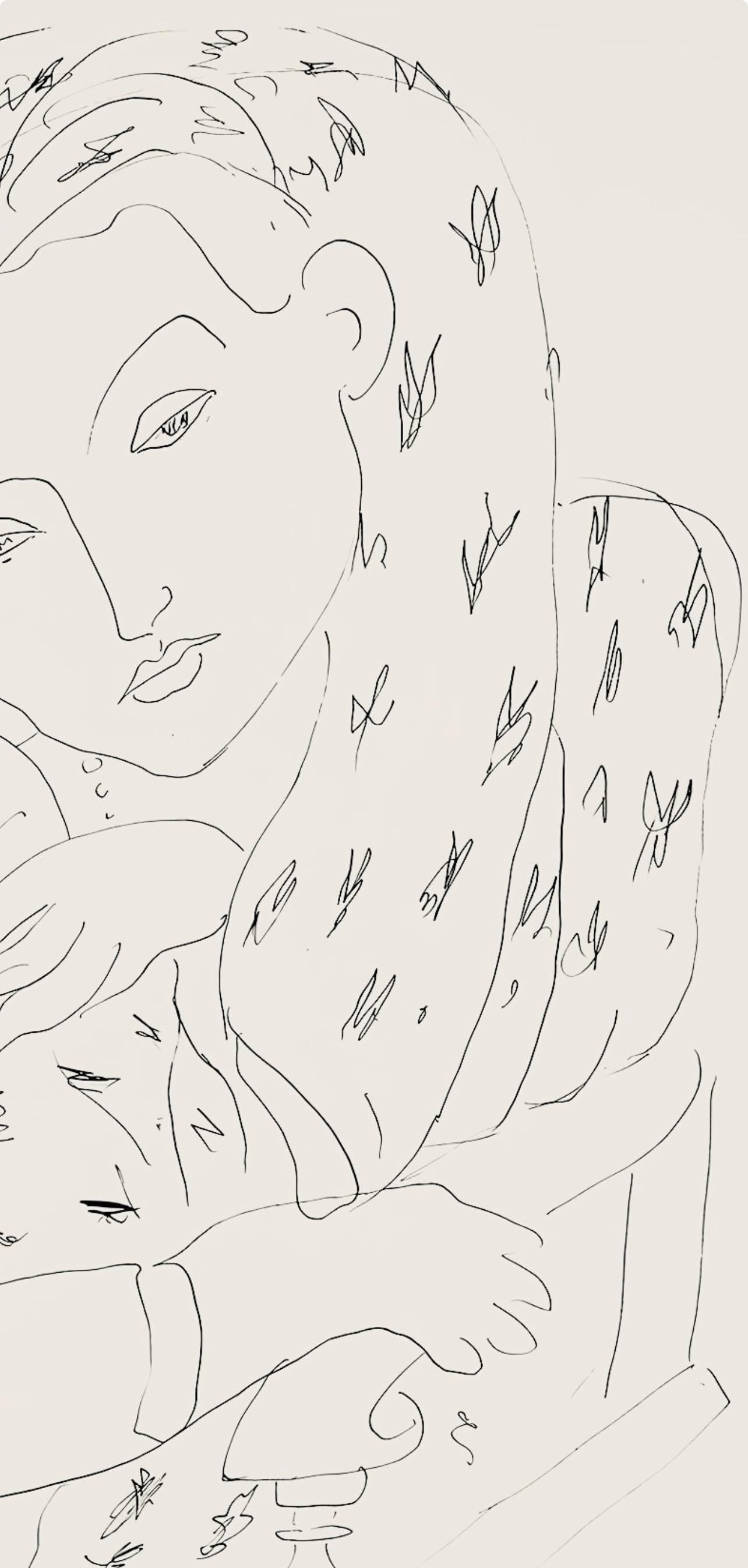 Henri Matisse, Srie K, Var. 5 (Duthuit 9), Henri Matisse, Dessins, Thmes Et Variations, Lithograph