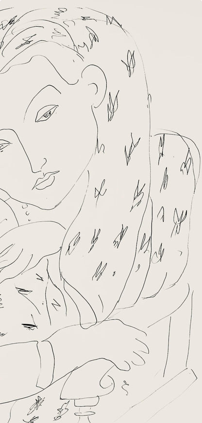 Henri Matisse, Srie K, Var. 5 (Duthuit 9), Henri Matisse, Dessins, Thmes Et Variations, Lithograph