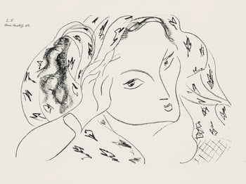 Henri Matisse, Srie L, Var. 5 (Duthuit 9), Henri Matisse, Dessins, Thmes Et Variations, Lithograph