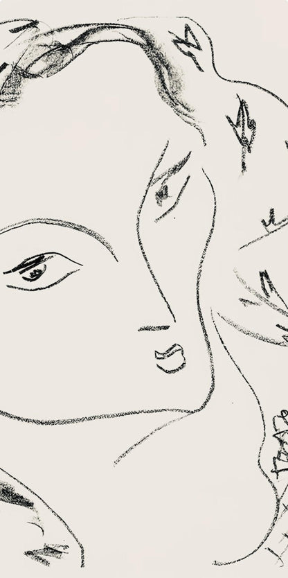 Henri Matisse, Srie L, Var. 5 (Duthuit 9), Henri Matisse, Dessins, Thmes Et Variations, Lithograph