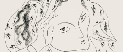 Henri Matisse, Srie L, Var. 5 (Duthuit 9), Henri Matisse, Dessins, Thmes Et Variations, Lithograph