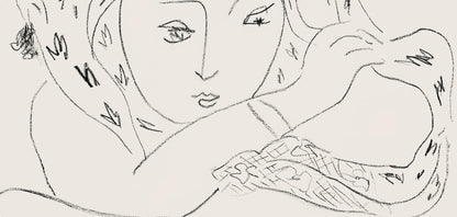 Henri Matisse, Srie L, Var. 7 (Duthuit 9), Henri Matisse, Dessins, Thmes Et Variations, Lithograph