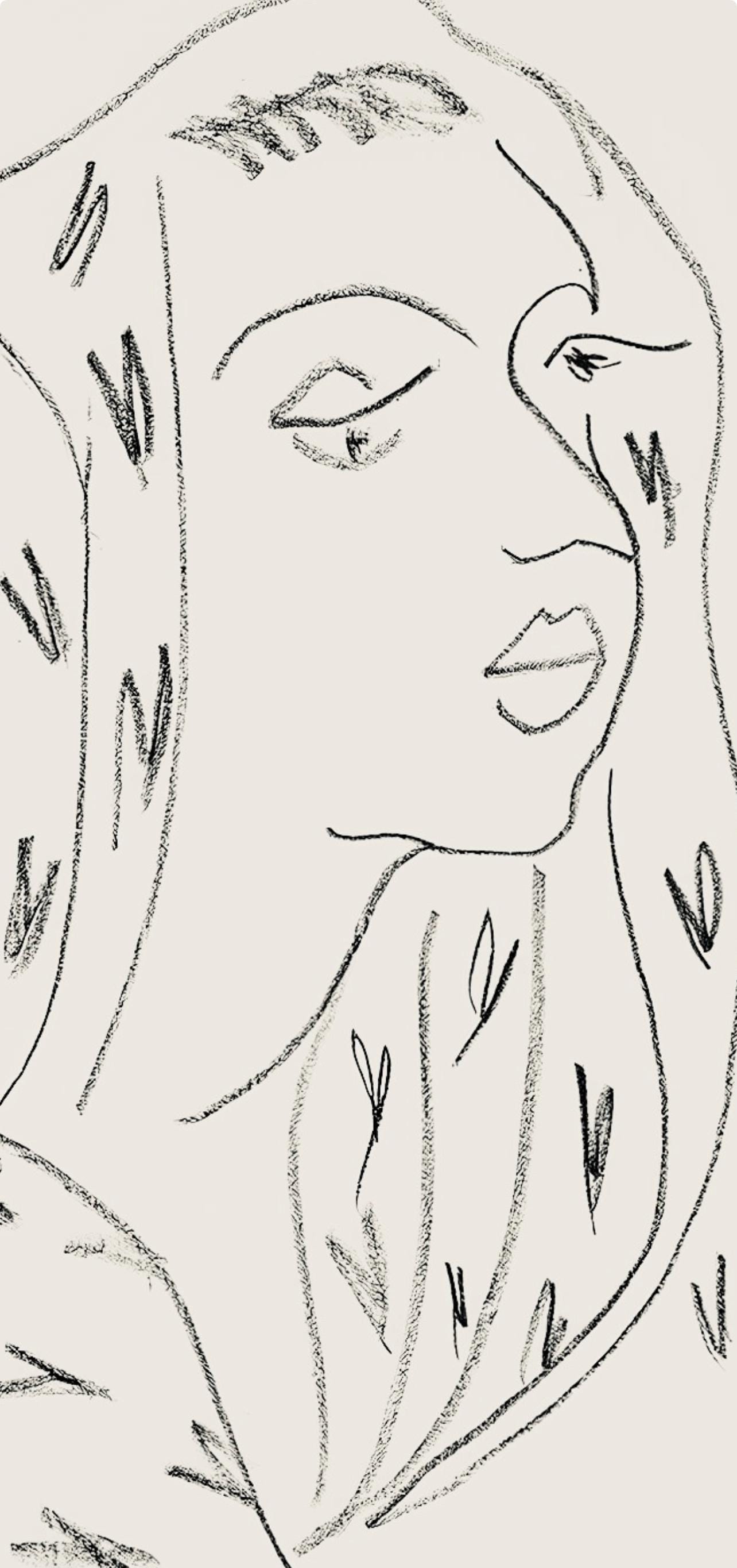 Henri Matisse, Srie L, Var. 8 (Duthuit 9), Henri Matisse, Dessins, Thmes Et Variations, Lithograph