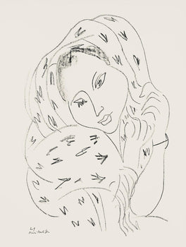 Henri Matisse, Srie L, Var. 9 (Duthuit 9), Henri Matisse, Dessins, Thmes Et Variations, Lithograph