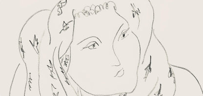 Henri Matisse, Srie L, Var. 12 (Duthuit 9), Henri Matisse, Dessins, Thmes Et Variations, Lithograph