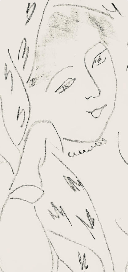 Henri Matisse, Srie L, Var. 14 (Duthuit 9), Henri Matisse, Dessins, Thmes Et Variations, Lithograph