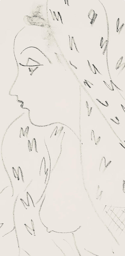 Henri Matisse, Srie L, Var. 17 (Duthuit 9), Henri Matisse, Dessins, Thmes Et Variations, Lithograph