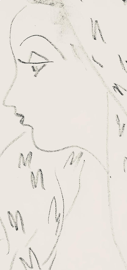 Henri Matisse, Srie L, Var. 17 (Duthuit 9), Henri Matisse, Dessins, Thmes Et Variations, Lithograph