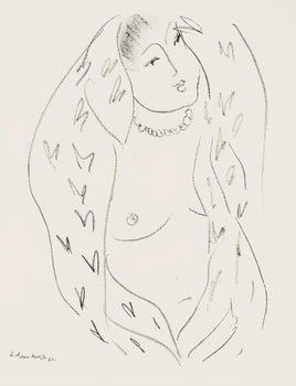 Henri Matisse, Srie L, Var. 18 (Duthuit 9), Henri Matisse, Dessins, Thmes Et Variations, Lithograph