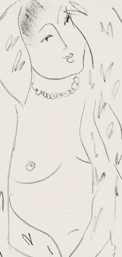 Henri Matisse, Srie L, Var. 18 (Duthuit 9), Henri Matisse, Dessins, Thmes Et Variations, Lithograph