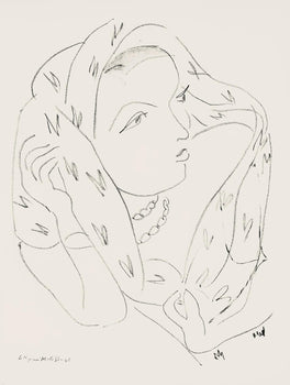 Henri Matisse, Srie L, Var. 16 (Duthuit 9), Henri Matisse, Dessins, Thmes Et Variations, Lithograph