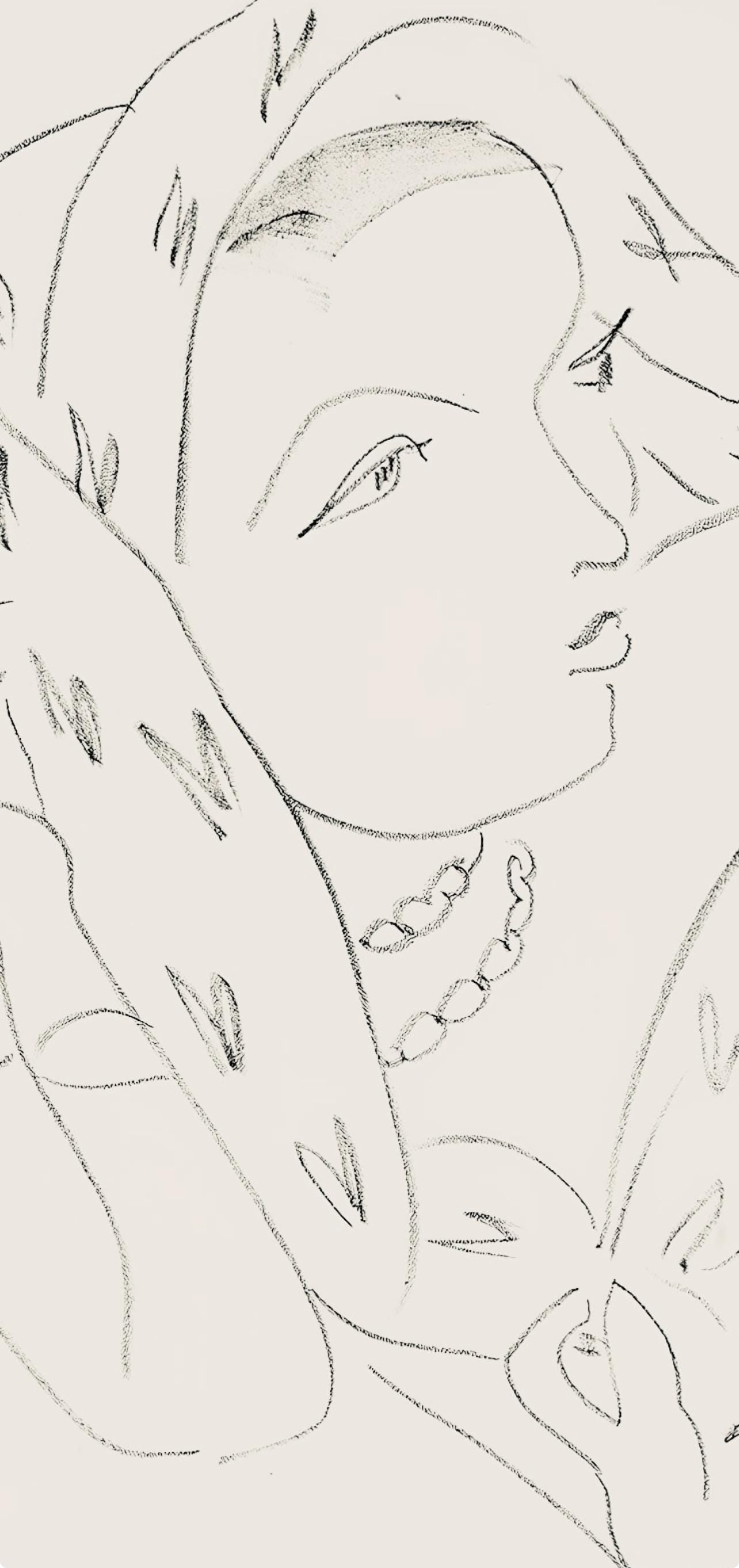 Henri Matisse, Srie L, Var. 16 (Duthuit 9), Henri Matisse, Dessins, Thmes Et Variations, Lithograph