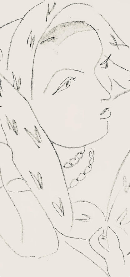 Henri Matisse, Srie L, Var. 16 (Duthuit 9), Henri Matisse, Dessins, Thmes Et Variations, Lithograph