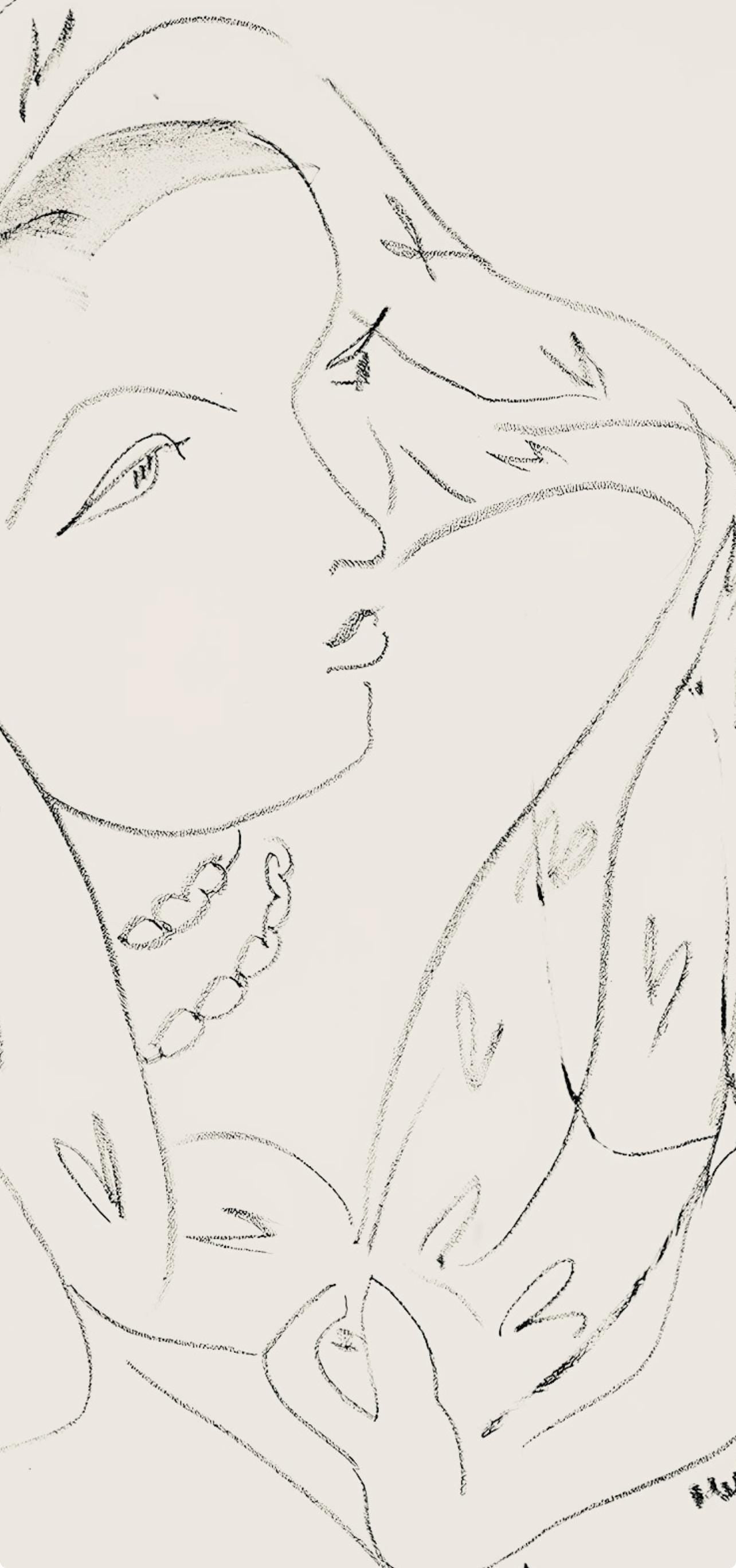 Henri Matisse, Srie L, Var. 16 (Duthuit 9), Henri Matisse, Dessins, Thmes Et Variations, Lithograph