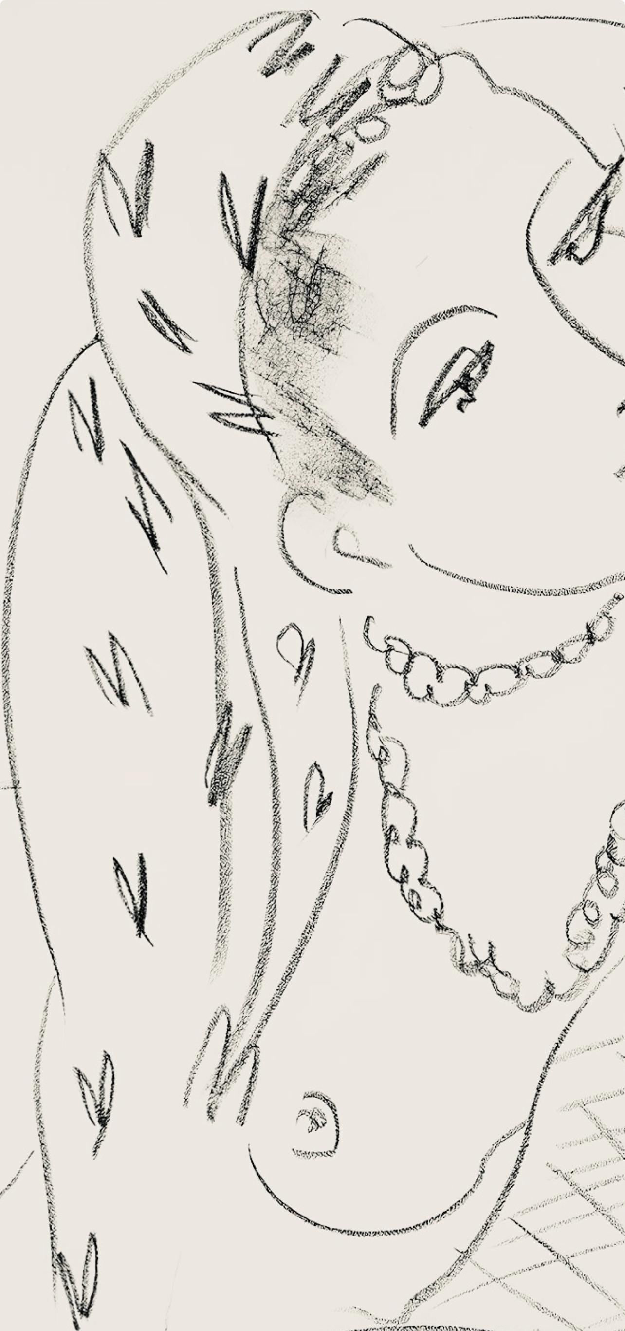 Henri Matisse, Srie L, Var. 16 (Duthuit 9), Henri Matisse, Dessins, Thmes Et Variations, Lithograph