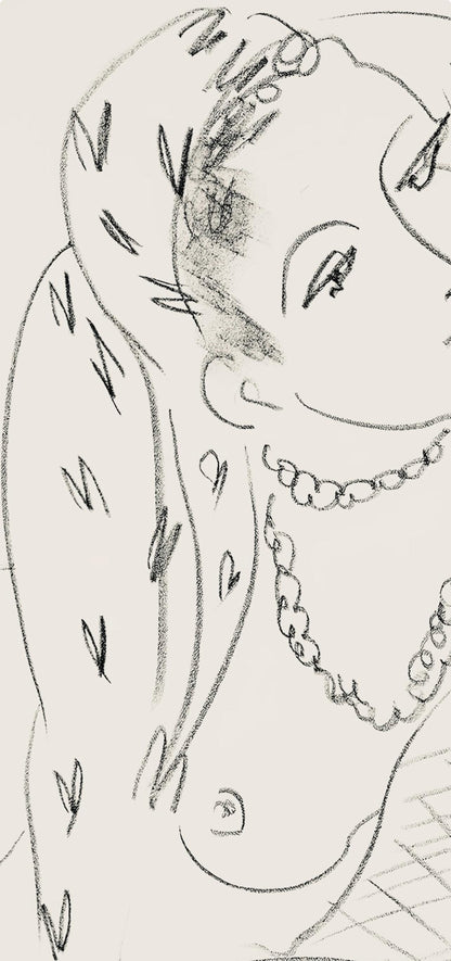 Henri Matisse, Srie L, Var. 16 (Duthuit 9), Henri Matisse, Dessins, Thmes Et Variations, Lithograph