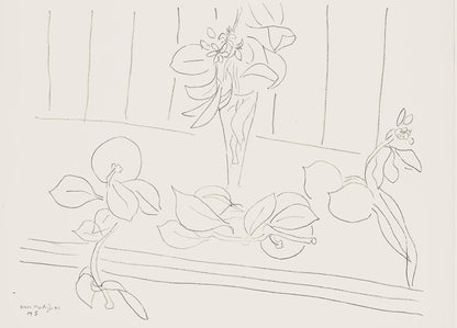 Henri Matisse, Srie M, Var. 5 (Duthuit 9), Henri Matisse, Dessins, Thmes Et Variations, Lithograph