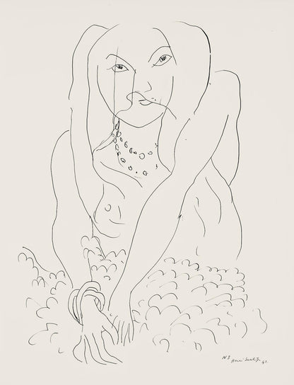 Henri Matisse, Srie N, Var. 3 (Duthuit 9), Henri Matisse, Dessins, Thmes Et Variations, Lithograph