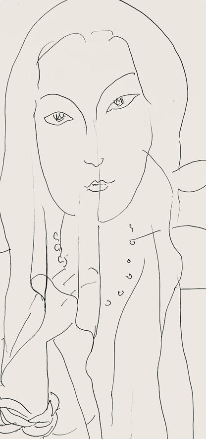 Henri Matisse, Srie N, Var. 2 (Duthuit 9), Henri Matisse, Dessins, Thmes Et Variations, Lithograph