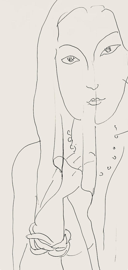 Henri Matisse, Srie N, Var. 2 (Duthuit 9), Henri Matisse, Dessins, Thmes Et Variations, Lithograph