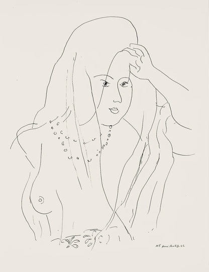 Henri Matisse, Srie N, Var. 5 (Duthuit 9), Henri Matisse, Dessins, Thmes Et Variations, Lithograph