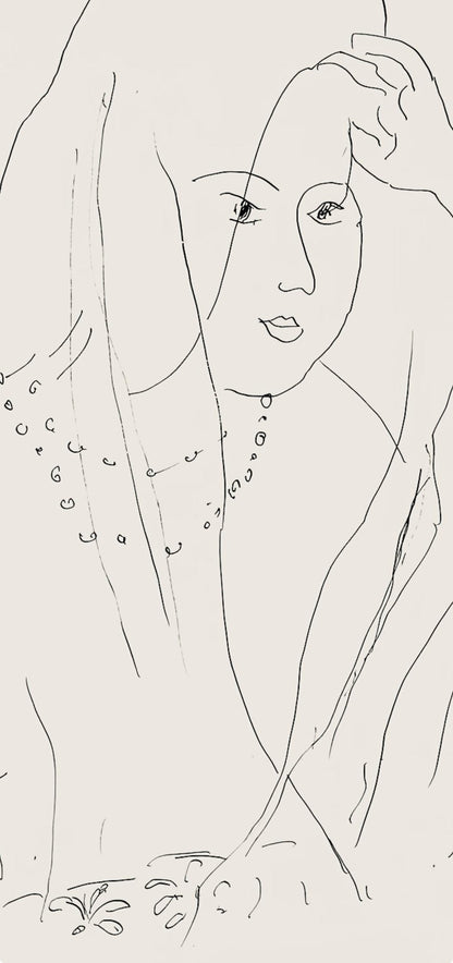 Henri Matisse, Srie N, Var. 5 (Duthuit 9), Henri Matisse, Dessins, Thmes Et Variations, Lithograph