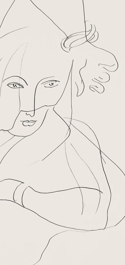 Henri Matisse, Srie V, Var. 7 (Duthuit 9), Henri Matisse, Dessins, Thmes Et Variations, Lithograph
