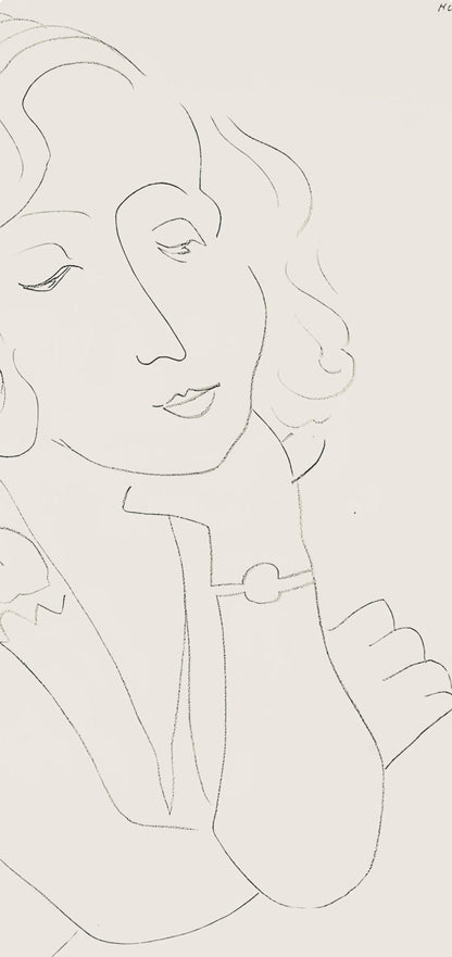 Henri Matisse, Srie O, Var. 6 (Duthuit 9), Henri Matisse, Dessins, Thmes Et Variations, Lithograph
