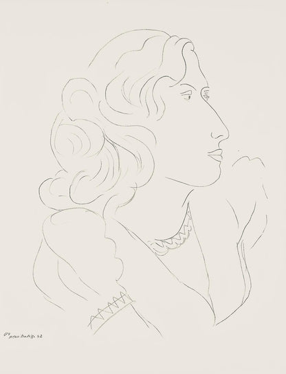 Henri Matisse, Srie O, Var. 4 (Duthuit 9), Henri Matisse, Dessins, Thmes Et Variations, Lithograph