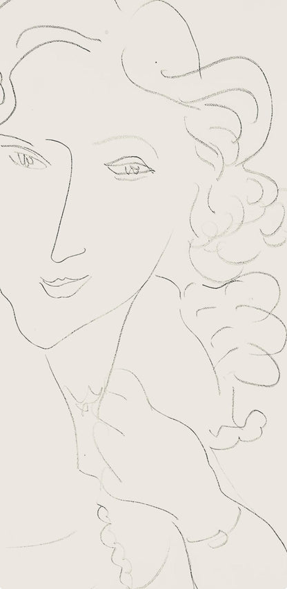 Henri Matisse, Srie O, Var. 5 (Duthuit 9), Henri Matisse, Dessins, Thmes Et Variations, Lithograph