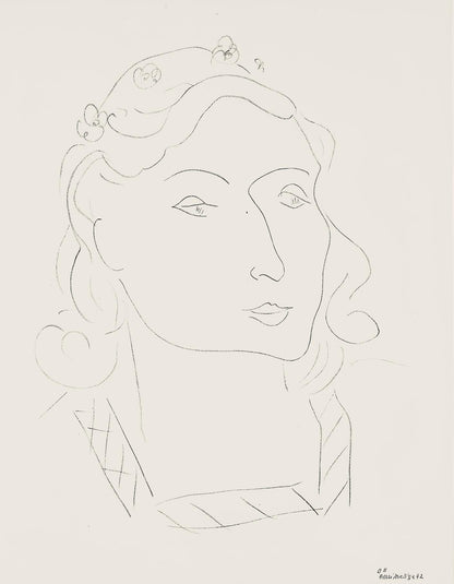 Henri Matisse, Srie O, Var. 11 (Duthuit 9), Henri Matisse, Dessins, Thmes Et Variations, Lithograph