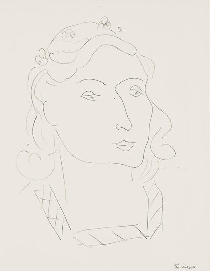 Henri Matisse, Srie O, Var. 11 (Duthuit 9), Henri Matisse, Dessins, Thmes Et Variations, Lithograph
