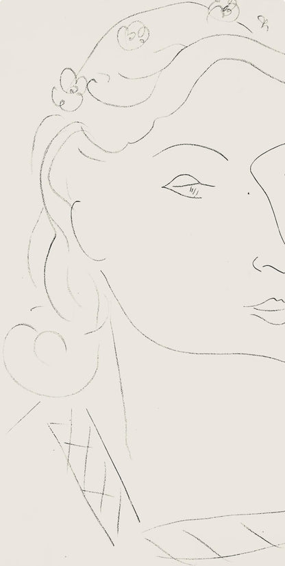 Henri Matisse, Srie O, Var. 11 (Duthuit 9), Henri Matisse, Dessins, Thmes Et Variations, Lithograph