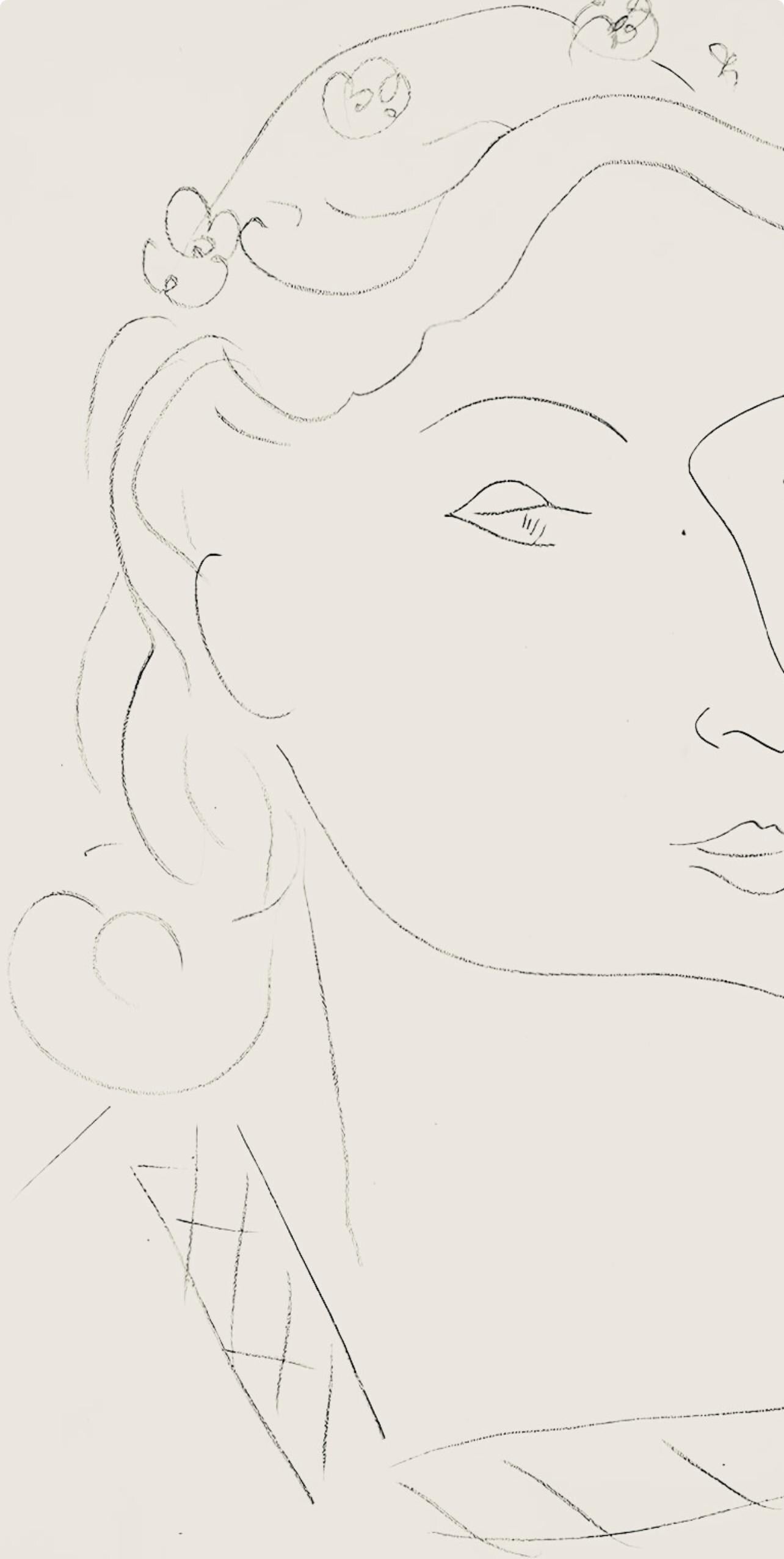 Henri Matisse, Srie O, Var. 11 (Duthuit 9), Henri Matisse, Dessins, Thmes Et Variations, Lithograph