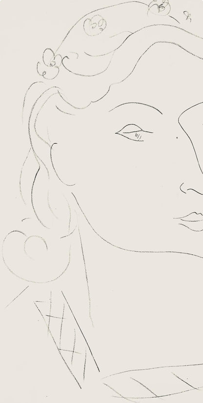 Henri Matisse, Srie O, Var. 11 (Duthuit 9), Henri Matisse, Dessins, Thmes Et Variations, Lithograph