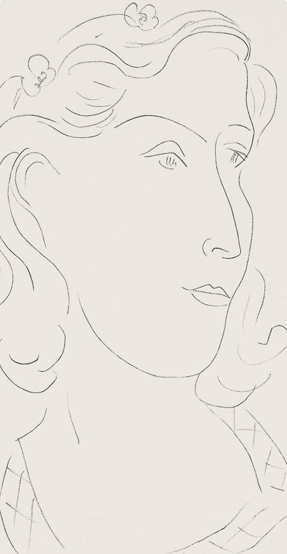 Henri Matisse, Srie O, Var. 12 (Duthuit 9), Henri Matisse, Dessins, Thmes Et Variations, Lithograph