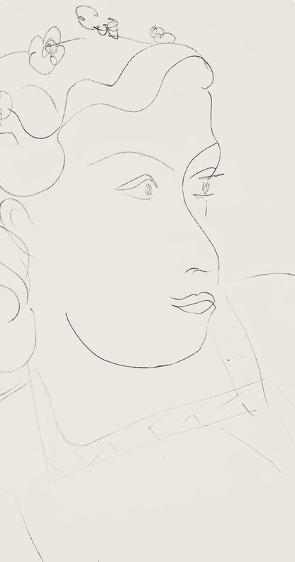 Henri Matisse, Srie O, Var. 10 (Duthuit 9), Henri Matisse, Dessins, Thmes Et Variations, Lithograph