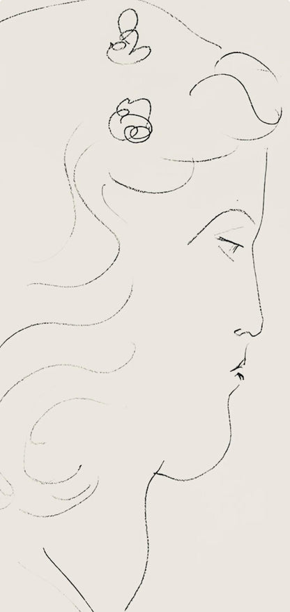 Henri Matisse, Srie O, Var. 14 (Duthuit 9), Henri Matisse, Dessins, Thmes Et Variations, Lithograph