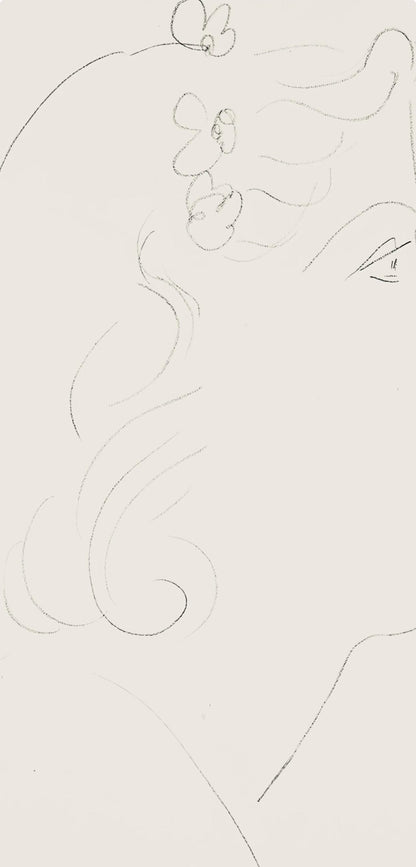 Henri Matisse, Srie O, Var. 13 (Duthuit 9), Henri Matisse, Dessins, Thmes Et Variations, Lithograph