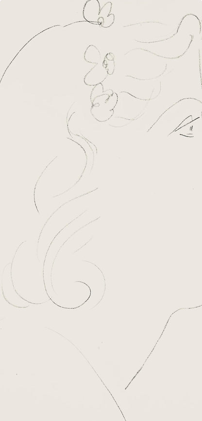 Henri Matisse, Srie O, Var. 13 (Duthuit 9), Henri Matisse, Dessins, Thmes Et Variations, Lithograph