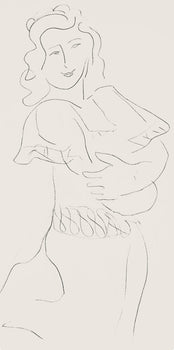 Henri Matisse, Srie O, Var. 15 (Duthuit 9), Henri Matisse, Dessins, Thmes Et Variations, Lithograph