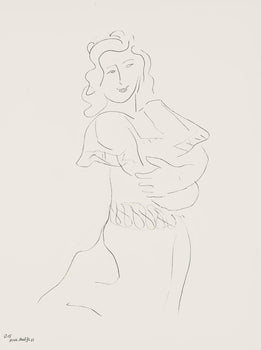 Henri Matisse, Srie O, Var. 15 (Duthuit 9), Henri Matisse, Dessins, Thmes Et Variations, Lithograph