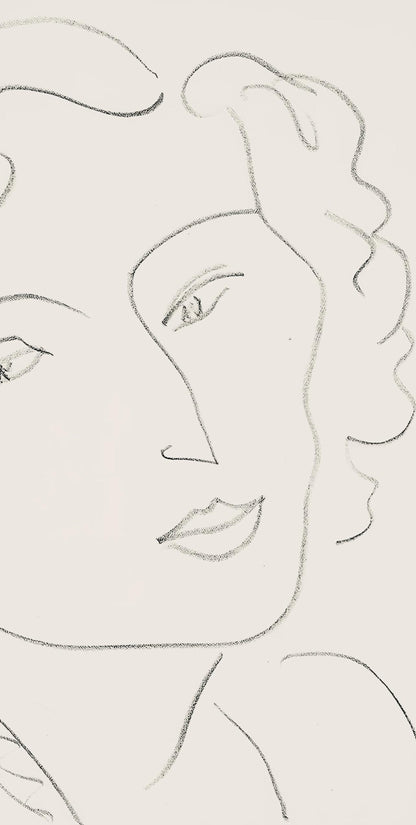 Henri Matisse, Srie O, Var. 18 (Duthuit 9), Henri Matisse, Dessins, Thmes Et Variations, Lithograph